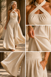 VENDITA LAMPO - Tuta intera sciancrata a collo incrociato | Spedizione tracciata